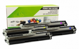 Cartouche Laser HP CF350A/CF351A/CF352A/CF353A - 130A Compatible Combo Pack BK/C/M/Y-1