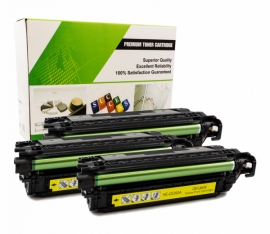 Cartouche Laser HP CE262A - 648A JAUNE Compatible 3-Pack-1