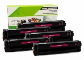Cartouche Laser HP CF403X - 201X MAGENTA Compatible 5-Pack-1