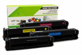 Cartouche Laser HP CF500A/CF501A/CF502A/CF503A - 202A Compatible Combo Pack BK/C/M/Y-1