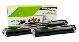 Cartouche Laser HP CF352A - 130A JAUNE Compatible 3-Pack-1