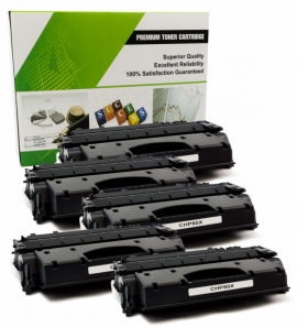 Cartouche Laser HP CF280X - 80X NOIR Compatible 5-Pack-1