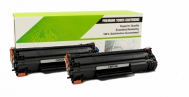 Cartouche Laser HP CE278X - 78X NOIR Compatible 2-Pack-1