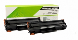 Cartouche Laser HP CF283X - 83X NOIR Compatible 2-Pack-1