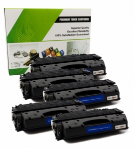 Cartouche Laser HP CE505X - 05X NOIR Compatible 5-Pack-1