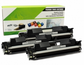 Cartouche Laser HP CF217A - 17A NOIR Compatible 3-Pack-1
