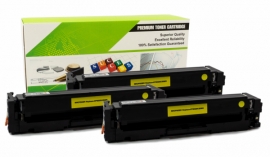Cartouche Laser HP CF502A - 202A JAUNE Compatible 3-Pack-1