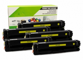 Cartouche Laser HP CF402X - 201X JAUNE Compatible 5-Pack-1