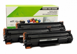 Cartouche Laser HP CB436A - 36A NOIR Compatible 3-Pack-1