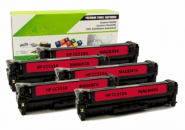 Cartouche Laser HP CC533A - 304A MAGENTA Compatible 5-Pack-1