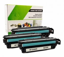 Cartouche Laser HP CE400X - 507X NOIR Compatible 3-Pack-1