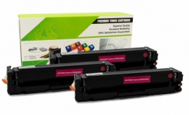 Cartouche Laser HP CF503X - 202X MAGENTA Compatible 3-Pack-1