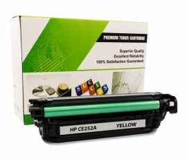 Cartouche Laser HP CE252A - 504A JAUNE Compatible-1