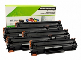 Cartouche Laser HP CB436A - 36A NOIR Compatible 5-Pack-1