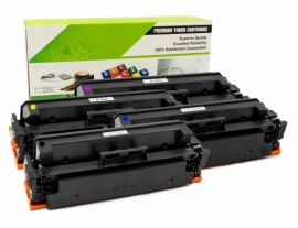 Cartouche Laser HP CF410X/CF411X/CF412X/CF413X - 410X Compatible Combo Pack BK/C/M/Y-1