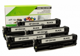 Cartouche Laser HP CE410X - 305X NOIR Compatible 5-Pack-1