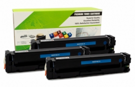 Cartouche Laser HP CF401X - 201X CYAN Compatible 3-Pack-1