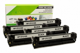 Cartouche Laser HP CF210X - 131X NOIR Compatible 5-Pack-1