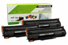 Cartouche Laser HP CE278X - 78X NOIR Compatible 3-Pack-1