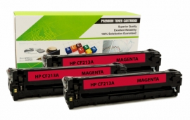 Cartouche Laser HP CF213A - 131A MAGENTA Compatible 3-Pack-1