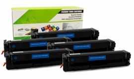 Cartouche Laser HP CF501A - 202A CYAN Compatible 5-Pack-1