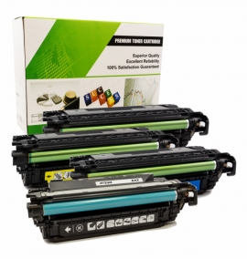 Cartouche Laser HP CE260X/CE261A/CE262A/CE263A - 649X/649A Compatible Combo Pack BK/C/M/Y-1