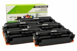 Cartouche Laser HP CF412X - 410X JAUNE Compatible 5-Pack-1