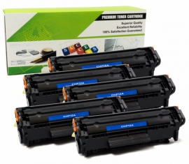 Cartouche Laser HP Q2612A - 12A NOIR Compatible 5-Pack-1