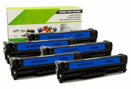Cartouche Laser HP CC531A - 304A CYAN Compatible 5-Pack-1