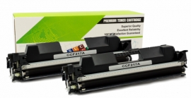 Cartouche Laser HP CF217A - 17A NOIR Compatible 2-Pack-1