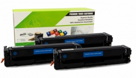 Cartouche Laser HP CF501A - 202A CYAN Compatible 3-Pack-1