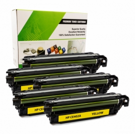 Cartouche Laser HP CE402A - 507A JAUNE Compatible 5-Pack-1