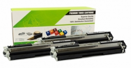 Cartouche Laser HP CE311A - 126A CYAN Compatible 3-Pack-1