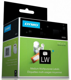 Étiquettes DYMO 30334 2-1/4 po x 1-1/4 po (1000 étiquettes) BLANC-1