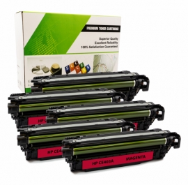 Cartouche Laser HP CE403A - 507A MAGENTA Compatible 5-Pack-1