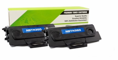 Brother TN-360 NOIR Compatible 2-Pack