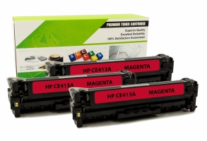 HP CE413A - 305A MAGENTA Compatible 3-Pack